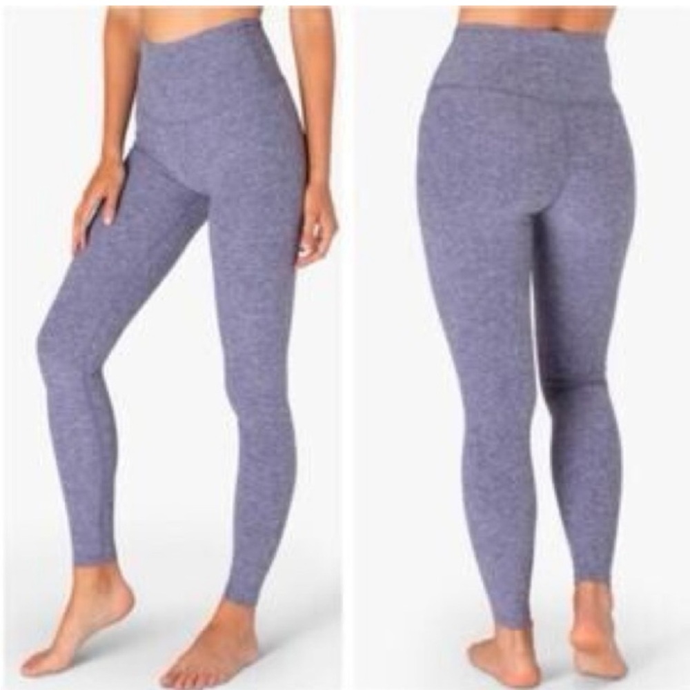 Beyond Yoga Purple Space Dye High Waisted Midi Leggings - SM